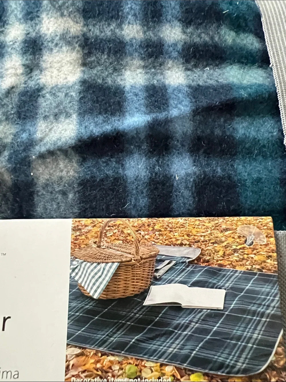 Mainstays blue plaid